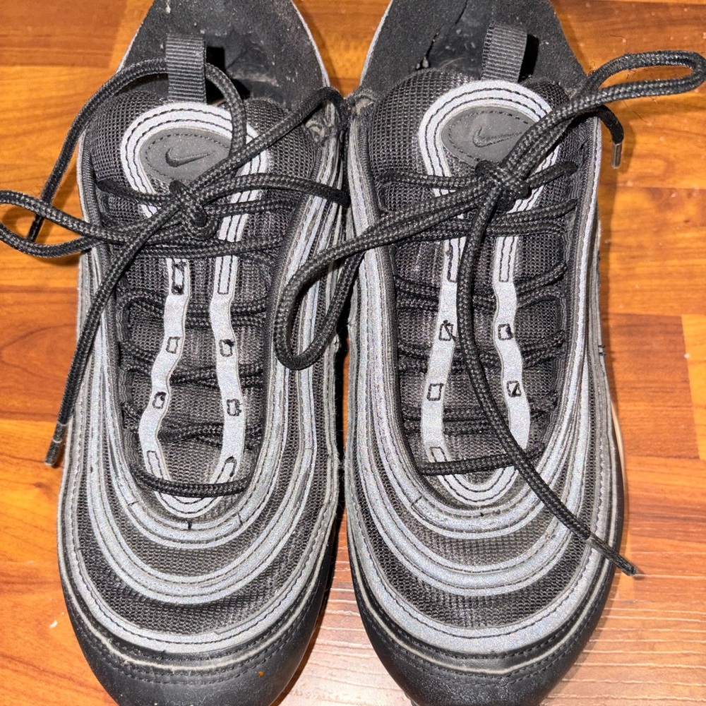 Nike Black and Gray Men's Shoes